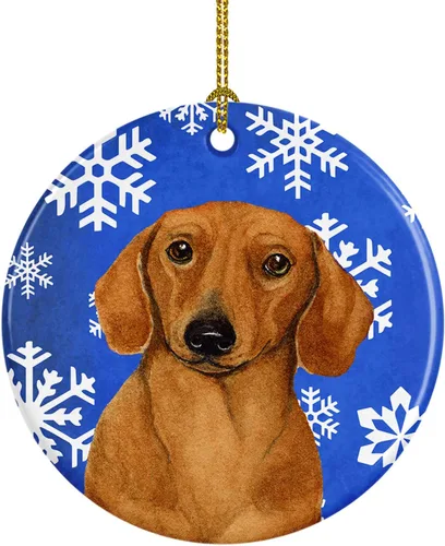 Miniatura 195 de Caroline's Treasures Cavalier Spaniel - Adorno de cerámica para colgar en el árbol de Navidad, para el hogar, Navidad, fiestas, regalo, 3 pulgadas