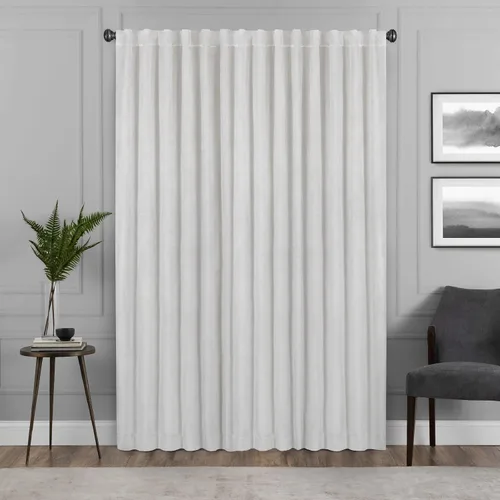 Miniatura 2 de Eclipse Absolute Zero Harper - Cortinas opacas de terciopelo con aislamiento térmico y bolsillo para cortinero para dormitorio, panel individual, 50