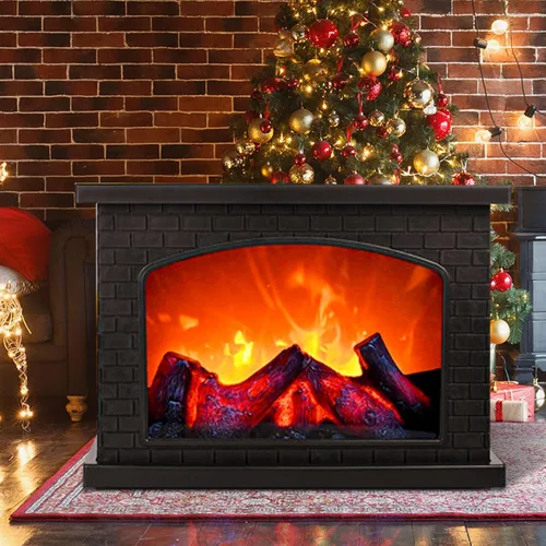 Linterna eléctrica para chimenea con efecto de llama LED realista, funciona con pilas USB, luz decorativa para chimenea interior y exterior,