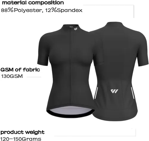 Miniatura 3 de Maillot de ciclismo de manga corta para mujer, camisetas de ciclismo para mujer