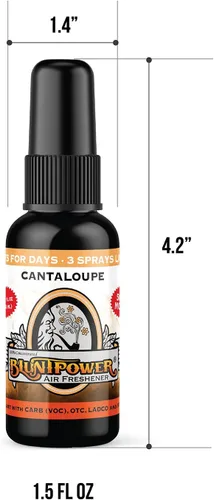Miniatura 3 de BluntPower (melón, 5 unidades) Ambientador concentrado – Ambientador a base de aceite premium en aerosol para el hogar y el coche – Spray de baño