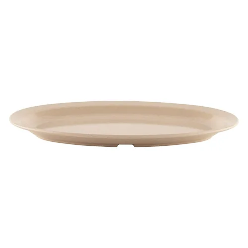 Miniatura 2 de G.E.T. OP-612-S - Plato ovalado de melamina, 11.75 x 8.25 pulgadas, arenisca (juego de 12)