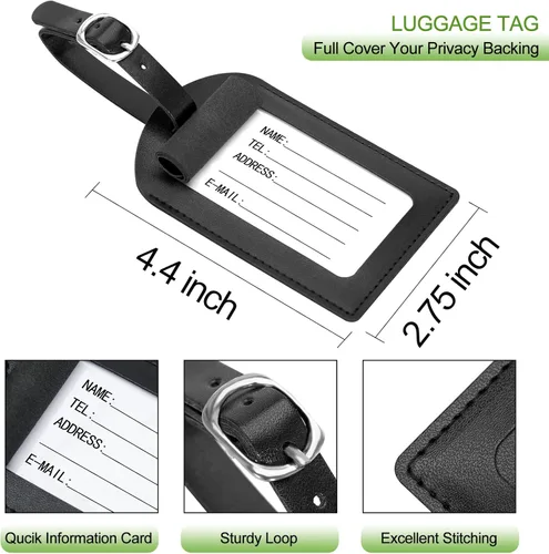 Miniatura 3 de Funda para pasaporte, cartera con bloqueo RFID, funda de piel para tarjetas, accesorios de viaje para mujeres y hombres, negro