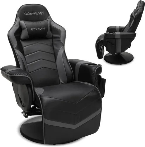Miniatura 7 de RESPAWN 900 Silla Gamer Reclinable para Consola con Reposapiés y Soporte Lumbar - Silla Gamer Ergonómica Cómoda con Reposacabezas, Sin Ruedas