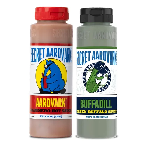 Miniatura 10 de Secret Aardvark Salsa picante Habanero – Pimientos habaneros y tomates asados, salsa picante medianamente especiada, salsa barbacoa, sin OGM, baja