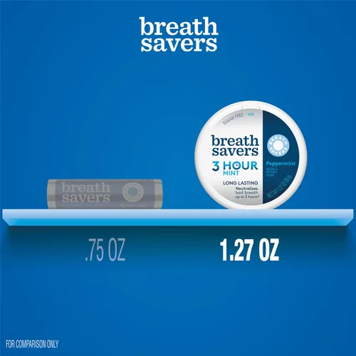 Miniatura 4 de BREATH SAVERS Latas de mentas sin azúcar con sabor a menta, 1.27 oz (8 unidades)