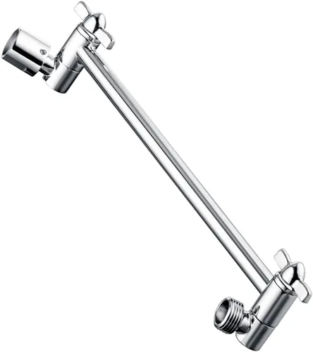 Miniatura 9 de BRIGHT SHOWERS Extensor de brazo de ducha de latón para lluvia y cabezal de ducha de mano, brazo de extensión universal de 14 pulgadas, altura