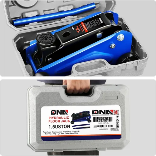 Miniatura 7 de DNA Motoring Gato Hidráulico de Carretilla de Perfil Bajo para Servicio/Piso, Capacidad de 1.5 Toneladas (3000 libras), Rango de Elevación
