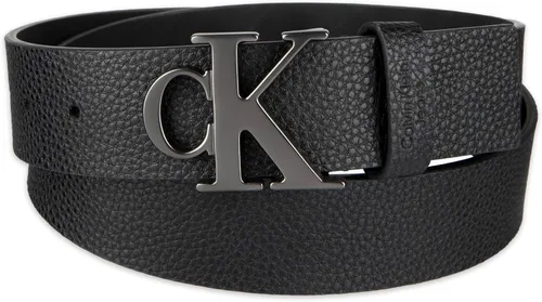 Miniatura 2 de Calvin Klein Cinturón casual CK con hebilla recortada con monograma para hombre
