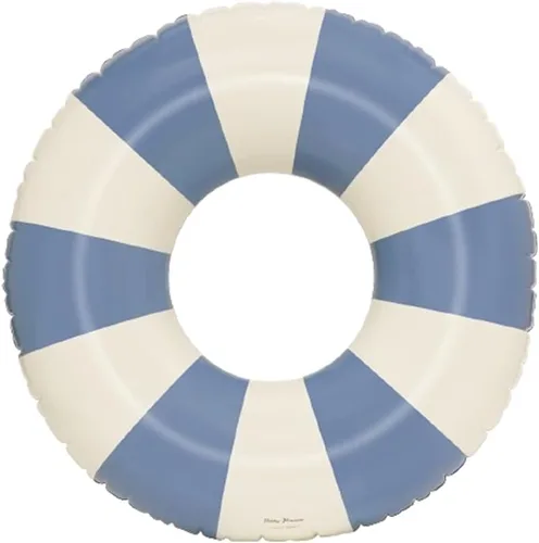 Miniatura 24 de Petites Pommes Flotador de piscina a rayas para niños y niños pequeños, tubo interior duradero, diseño de rayas clásico impreso a mano, dona