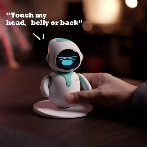 Miniatura 2 de ENERGIZE LAB Eilik – Lindas mascotas robot para niños y adultos, tu compañero interactivo perfecto en casa o espacio de trabajo, regalos únicos