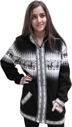 Miniatura 2 de Little Llamas - Sudadera con capucha de lana de alpaca