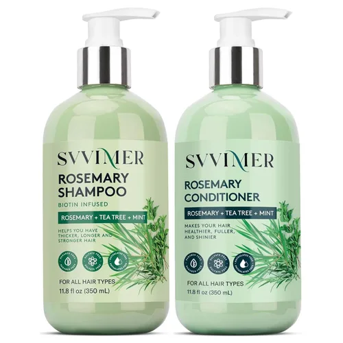 Miniatura 9 de Svvimer Acondicionador engrosador de romero: Producto hidratante espesante con biotina para mujeres y hombres - para cabello dañado, seco y fino 350