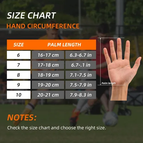 Miniatura 5 de Scott Edward Guantes de portero de fútbol para niños y adultos, kit de portero de fútbol premium, súper agarre y protección, talla 6/7/8/9/10