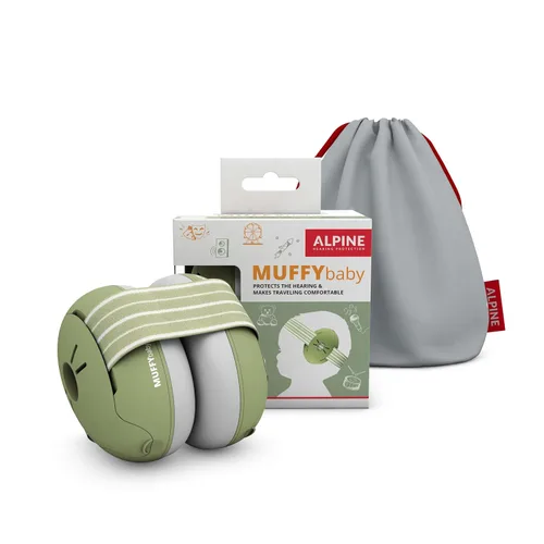 Alpine Muffy Baby - Protección de oídos para bebés y niños pequeños de hasta 36 meses - Certificado CE y ANSI - Orejeras con reducción de ruido -