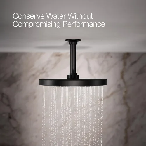 Miniatura 4 de Kohler 76465-G-BL Awaken® 10" cabezal de lluvia de una sola función, 1.75 gpm, negro mate