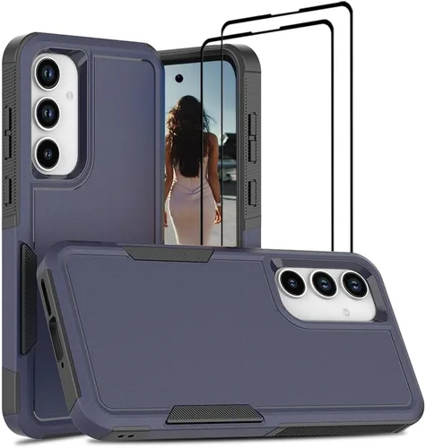 Miniatura 255 de Jeylly Compatible con Samsung Galaxy A22 5G Funda, Funda Samsung A22 5G con 2pcs protectores de pantalla de vidrio templado