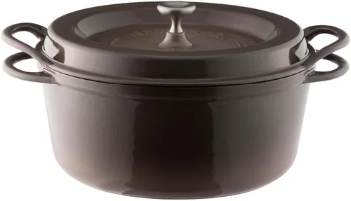 Miniatura 13 de Olla para Horno Holandés Vermicular Olla de Hierro Fundido Esmaltada No Tóxica 18 cm (1.8 Qt) Apto para Horno Compatible con Inducción