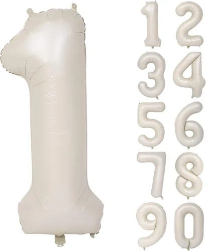 Miniatura 18 de Globos de helio de 40 pulgadas con dígitos dorados para fiesta de cumpleaños., Número 0, 40 pulgadas, número 0 oro 7