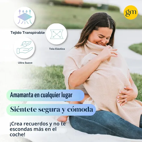 Miniatura 7 de Cubierta de Lactancia Transpirable para Amamantar - Cubiertas de Lactancia Privadas - Artículos Esenciales Imprescindibles para Recién Nacidos