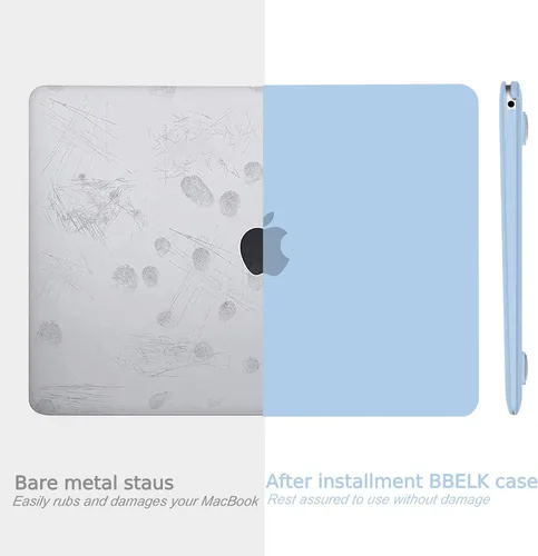 Miniatura 3 de B BELK Funda compatible con MacBook Air de 13 pulgadas 2022 2021 2020 2019 2018 A2337 M1 A2179 A1932 Touch ID, carcasa rígida de plástico mate
