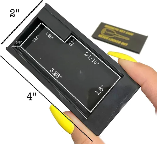 Miniatura 2 de 4 JUMBO Hide A Key Holder magnético para debajo del automóvil, llaves de repuesto para casa, cobertizo de casa rodante, barco, camión, oficina