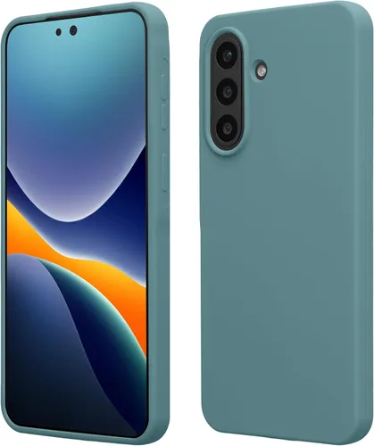 Miniatura 247 de kwmobile Funda Compatible con Samsung Galaxy A14 5G - Funda de teléfono de TPU y silicona con acabado suave - Verde Lima