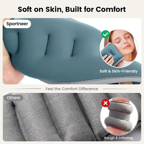Miniatura 3 de Sportneer Pesas de tobillo para muñeca, par de pesas de 1/2/4/6/10 libras para hombres, mujeres, niños, entrenamiento de fuerza, juego de pesas