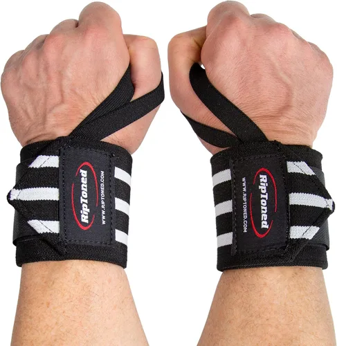 Miniatura 24 de Rip Toned Muñequeras de 18" – Correas de muñeca respaldadas por la USPA para levantamiento de pesas – Soporte de muñeca de calidad – Ajustables, Rojo