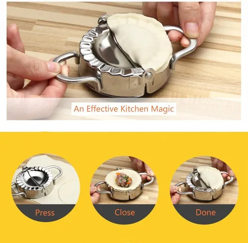 Miniatura 4 de BestUtensils, accesorio de cocina, molde de acero inoxidable para ravioles, empanadillas, pierogi, también se utiliza para cortar masa de hojaldre