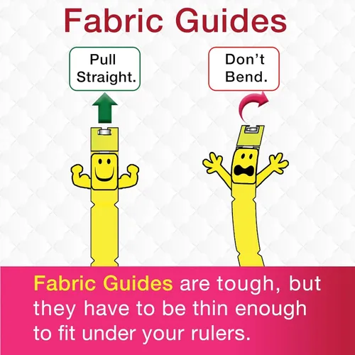 Miniatura 9 de Guidelines4Quilting Kit de actualización de regla de edredón para reglas de 12 y 24 pulgadas, corta tiras y cuadrados precisos incluso