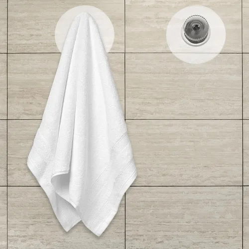 Miniatura 3 de Zerodeko Ganchos de succión de plástico resistentes, 10 ventosas de vidrio con tornillos, ganchos multiusos de PVC para cocina, baño, decoración