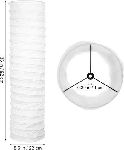 Miniatura 2 de Uonlytech Pantalla de lámpara de pie de papel, estilo nórdico, cubierta de luz de mesa, protector de lámpara de barril para el hogar, hotel, mesita