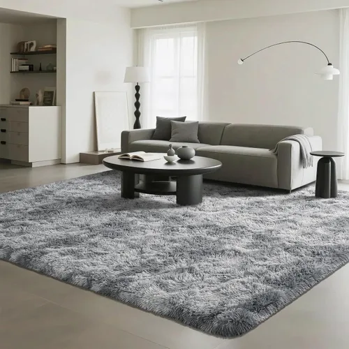 Miniatura 26 de Alfombra Corredor Suave de Pelo Largo para Dormitorio, 2 x 6 pies, alfombras esponjosas con parte inferior antideslizante para pasillo, junto a