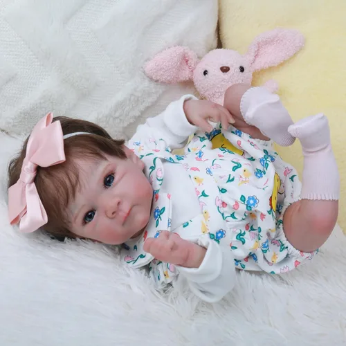 Miniatura 5 de WOOROY Muñecas realistas de bebé Reborn – Muñecas de bebé recién nacidas realistas de 18 pulgadas, muñeca de bebé de cuerpo suave de la vida real