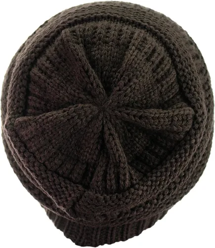 Miniatura 395 de C.C Trendy Warm Chunky Soft Stretch Cable Knit Beanie
