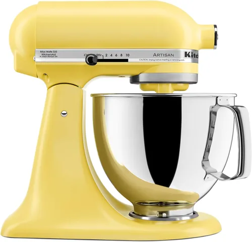 Miniatura 22 de KitchenAid Artisan Series KSM150PS - Mezclador de pie con cabezal inclinable de 5 cuartos de galón con escudo de vertido, rosa seca