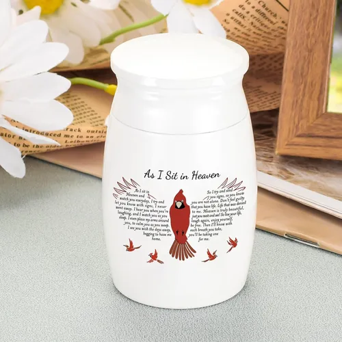 Miniatura 12 de Urnas pequeñas para cenizas humanas de 3 pulgadas, mini urna conmemorativa de aluminio, pequeña urna de recuerdo, mariposa, mini cremación, urna