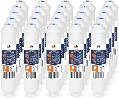 Miniatura 17 de Aquaboon Filtro de agua de carbón activado en línea T33 para refrigerador, máquina de hielo con conexión rápida para línea de agua de 1/4 compatible