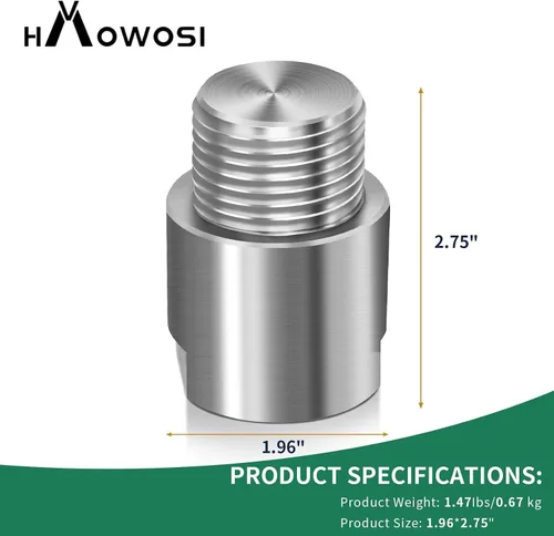 Miniatura 7 de Adaptador de Eje de Cabeza de Torno, Convierte de 1-1/4" x 8TPI a 1-1/2" x 8TPI para Torno de Carpintería
