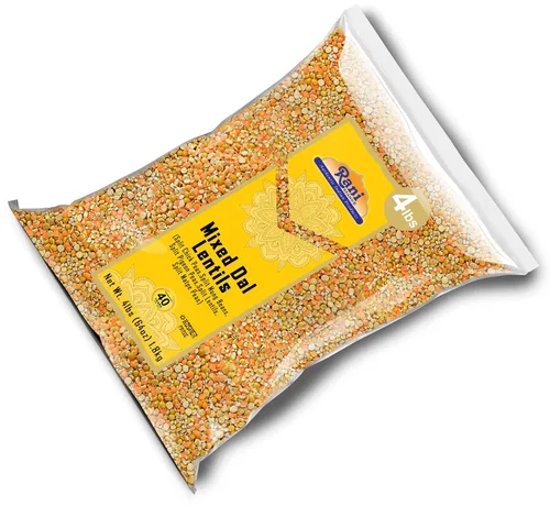 Miniatura 8 de Rani Dal mixto (Chana Dal, Moong Dal, Toor Dal, Masoor Dal, Urad Dal) 64 oz (4 libras) 4.0 lbs a granel ~ Todo natural Apto para gluten Sin OMG