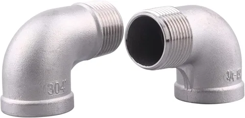 Miniatura 9 de Codo de calle 90 grados, rosca macho x hembra NPT de 1 pulgada SUS304