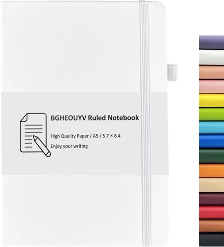 Miniatura 17 de Cuaderno Diario, Cuaderno Universitario Rayado Lineado A5 160 Páginas, Diarios de Tapa Dura para Escribir, Cuadernos para Trabajo Oficina Escuela