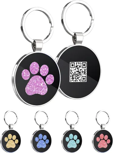 Miniatura 8 de Etiquetas de perro QR personalizadas para mascotas, etiquetas de identificación de código QR, etiquetas de identificación de mascotas inteligentes