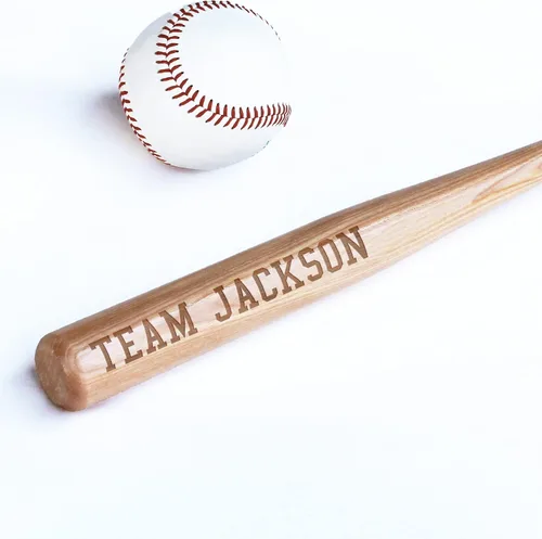 Miniatura 30 de Mini bate personalizado de 18 pulgadas, mini bate de béisbol personalizado, regalo de entrenador personalizado, regalo de equipo, pelota