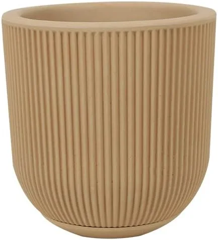 Miniatura 10 de ECOBO - Maceta redonda ecológica de 16.9 pulgadas, Garoa para uso en interiores y exteriores, duradera, versátil y ligera, diseñada por artesanos