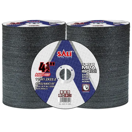SALI Paquete de 200 ruedas de corte de 4 1/2 pulgadas de 4-1/2 x 3/64 x 7/8 pulgadas para metal y acero inoxidable, rueda de corte con amoladora