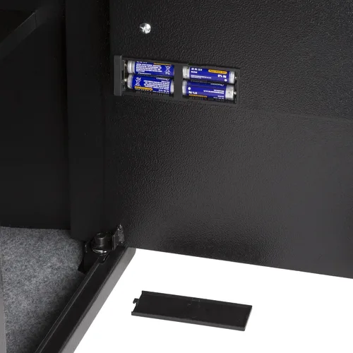 Miniatura 5 de Caja fuerte digital - Caja fuerte electrónica de acero con teclado y llaves manuales de anulación - Protege dinero, joyas, pasaportes - Para