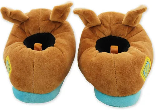 Miniatura 3 de Scooby Doo - Pantuflas de felpa para niños pequeños, Marrón