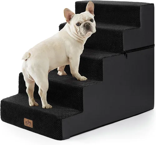 Miniatura 18 de COZY KISS Escaleras para perros pequeños, escaleras extraíbles de 4 niveles para sofá y cama, escalones para perros de 17.7 pulgadas de alto